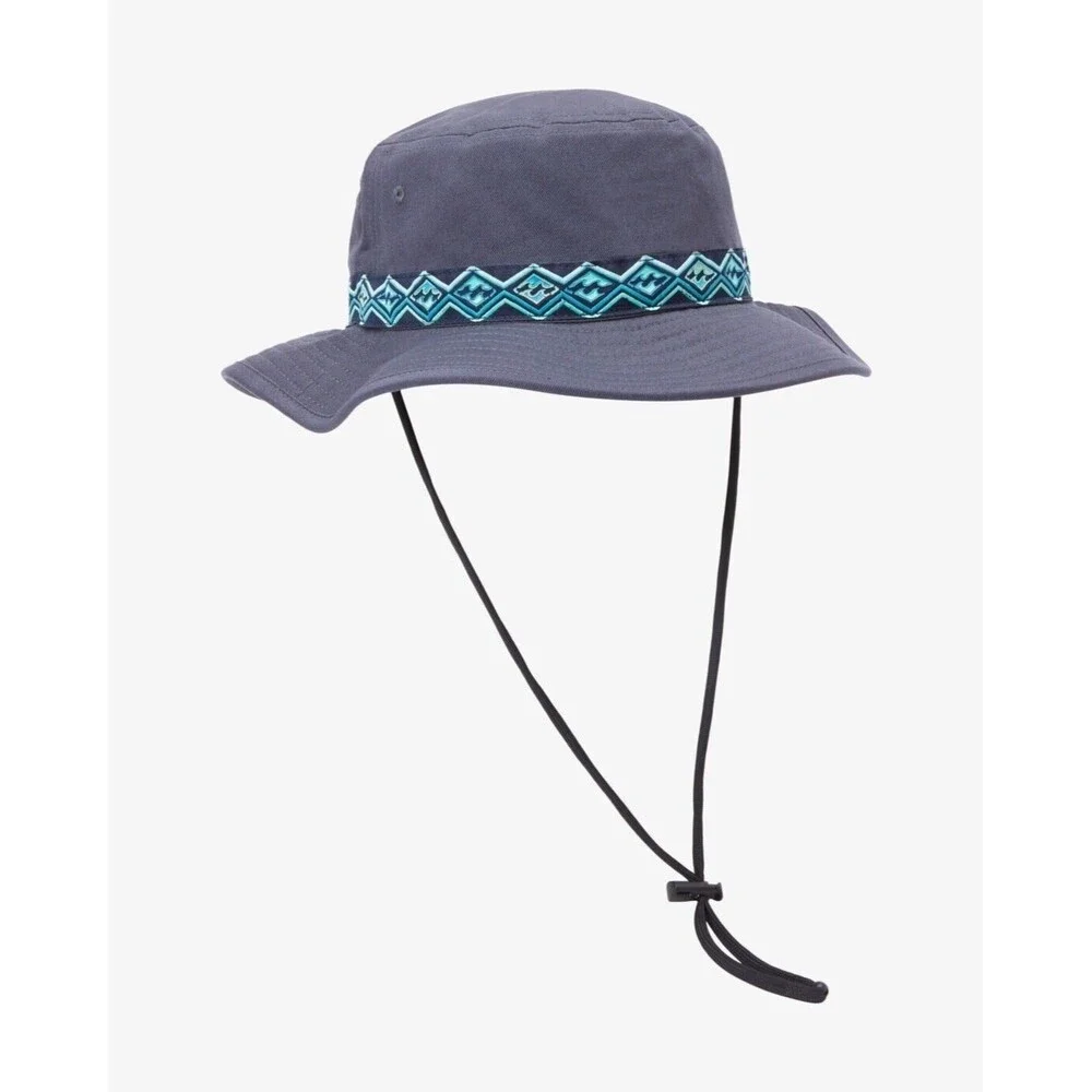 BILLABONG Youth Kids Boonie Bucket Beach Sun Hat Cotton Navy Blue NEW California